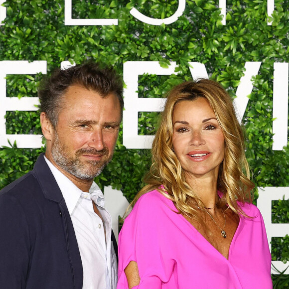 Alexandre Brasseur et Ingrid Chauvin au photocall de la série "Demain nous appartient" lors du 60ème Festival de Télévision de Monte-Carlo au Grimaldi Forum à Monaco, le 19 juin 2021. 