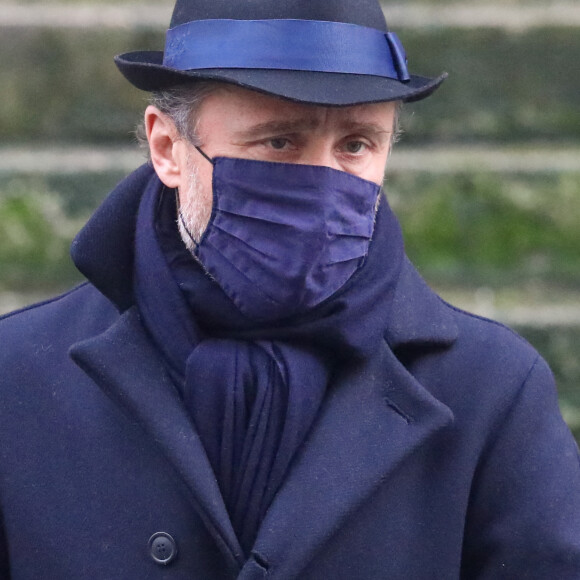 Alexandre Brasseur - Obsèques de l'acteur Claude Brasseur en l'église Saint-Roch à Paris le 29 décembre 2020.