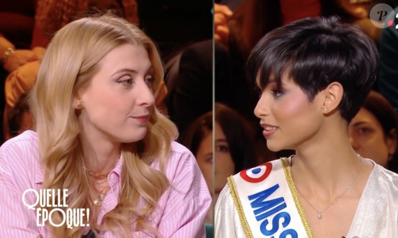Eve Gilles (Miss France 2024) s'explique face à l'humoriste Laura Laune dans "Quelle époque !" sur France 2