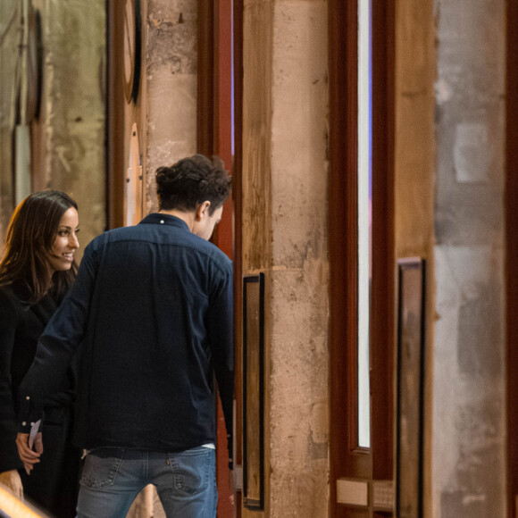 Exclusif - Brad Pitt et Ines De Ramon à Paris le samedi 16 décembre. @ Diggzy/Jesal/Splash News/ABACAPRESS.COM