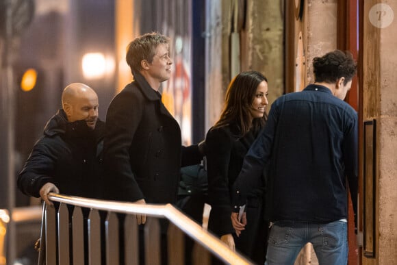 Exclusif - Brad Pitt et Ines De Ramon à Paris le samedi 16 décembre. @ Diggzy/Jesal/Splash News/ABACAPRESS.COM