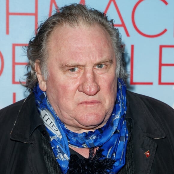 Gérard Depardieu à la première du film "The Taste of Small Things" à Berlin le 12 janvier 2023.