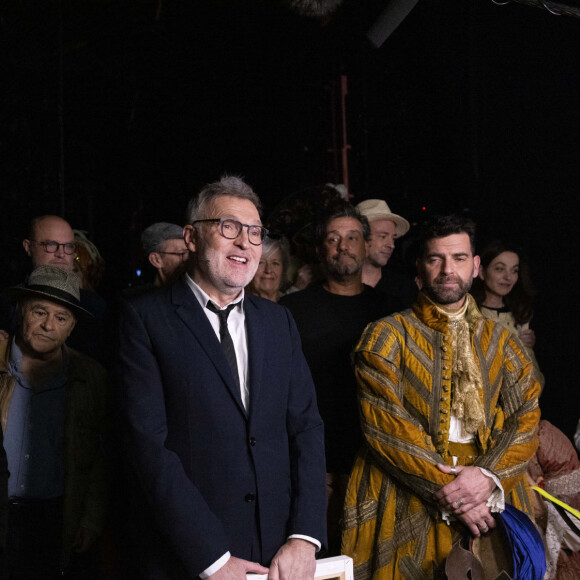 Exclusif - Michael Gregorio, Jean Benguigui, Laurent Ruquier, Hugo Skliris - Backstage - Enregistrement de l'émission "La chanson secrète", présentée par N.Aliagas et diffusée le 29 décembre sur TF1 © Guillaume Gaffiot-Cyril Moreau / Bestimage 
