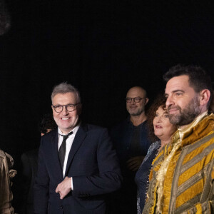 Exclusif - Laurent Ruquier, Valérie Mairesse, Hugo Skliris, Titoff - Backstage - Enregistrement de l'émission "La chanson secrète", présentée par N.Aliagas et diffusée le 29 décembre sur TF1 © Guillaume Gaffiot-Cyril Moreau / Bestimage 