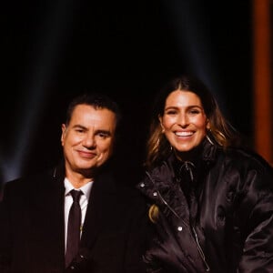 Exclusif - Laury Thilleman et Laurent Luyat - Emission "La grande soirée du 31 de Paris", diffusée le 31 décembre sur France 2 © Christophe Clovis / Jack Tribeca / Bestimage 