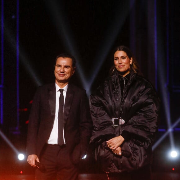 Exclusif - Laury Thilleman et Laurent Luyat - Emission "La grande soirée du 31 de Paris", diffusée le 31 décembre sur France 2 © Christophe Clovis / Jack Tribeca / Bestimage 