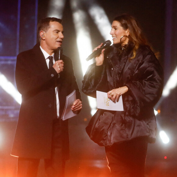 Laury Thilleman et Laurent Luyat proposeront aux téléspectateurs des performances spectaculaires en direct
Exclusif - Laury Thilleman et Laurent Luyat - Emission "La grande soirée du 31 de Paris", diffusée le 31 décembre sur France 2 © Christophe Clovis / Jack Tribeca / Bestimage 