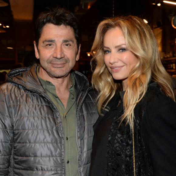 Exclusif - Adriana Karembeu avec son mari Aram Ohanian - Inauguration du restaurant Rural by M. Veyrat au Palais des Congrès à Paris, France, le 25 avril 2017. © Rachid Bellak/Bestimage