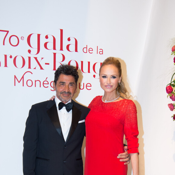 Adriana Karembeu enceinte et son désormais ex-mari Aram Ohanian - 70ème édition du gala de la Croix Rouge monegasque à Monaco le 27 juillet 2018. © Eric Mathon/Le Palais Princier/Monte-Carlo-SBM via Bestimage