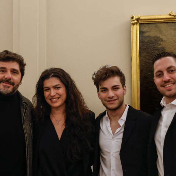 Exclusif - Patrick Fiori, Elise Boghossian (fondatrice de l'organisation non gouvernementale EliseCare), Hakob Ghasabian, Levon Khozian - L'ONG Elisecare organise un concert pour la Paix dédié aux réfugiés arméniens du Haut-Karabagh en la cathédrale de Monaco. Le 9 janvier 2024. © Michael Triau/Bestimage