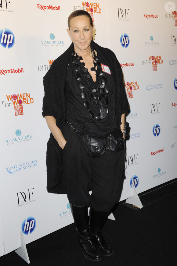 Donna Karan lors du sommet Women in the World, à l'Hudson Theatre de New York, le 12 mars 2010