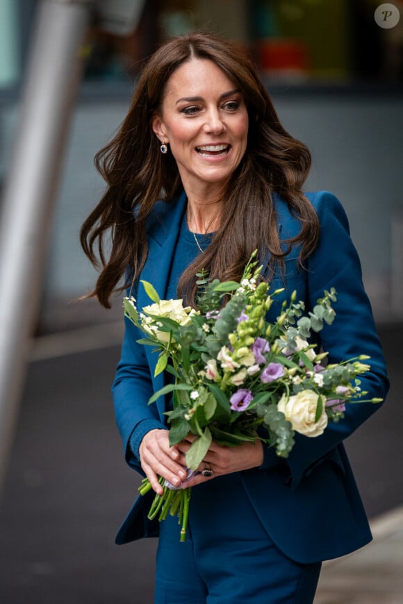 Catherine (Kate) Middleton, princesse de Galles, inaugure la nouvelle unité de chirurgie de jour pour enfants "Evelina" à l'hôpital Guy's et St Thomas de Londres, Royaume Uni, le 5 décembre 2023.