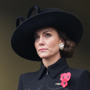 Kate Middleton, princesse de Galles - La famille royale honore les disparus des deux guerres mondiales lors de la cérémonie Remembrance Sunday (Dimanche du souvenir) au Cénotaphe à Londres le 12 novembre 2023.