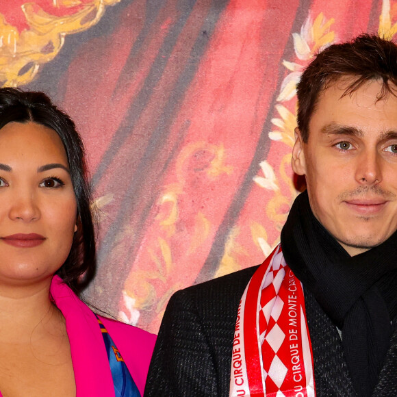 Louis Ducruet et sa femme Marie Chevallier lors de l'ouverture du 46ème Festival International du Cirque de Monte-Carlo, le 19 janvier 2024. © Claudia Albuquerque/Bestimage