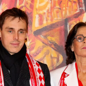 La princesse Stephanie de Monaco, Camille Gottlieb, Louis Ducruet et sa femme Marie Chevallier lors de l'ouverture du 46ème Festival International du Cirque de Monte-Carlo, le 19 janvier 2024. © Claudia Albuquerque/Bestimage