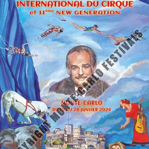 Affiche du 46è Festival International du cirque de Monte-Carlo.