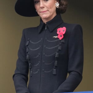 Catherine Kate Middleton, princesse de Galles - La famille royale honore les disparus des deux guerres mondiales lors de la cérémonie Remembrance Sunday ( Dimanche du souvenir ) au Cénotaphe à Londres le 12 novembre 2023. 