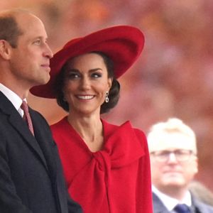 Le prince William, prince de Galles, et Catherine (Kate) Middleton, princesse de Galles, - Cérémonie de bienvenue du président de la Corée du Sud à Horse Guards Parade à Londres, le 21 novembre 2023. 
