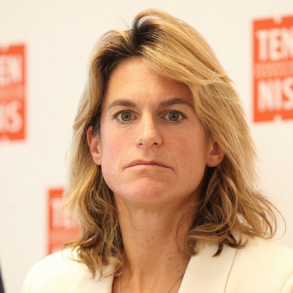 Amelie Mauresmo - Conférence de presse de la Fédération française de tennis à Paris, le 14 décembre 2023. © Jonathan Rebboah / Panoramic / Bestimage