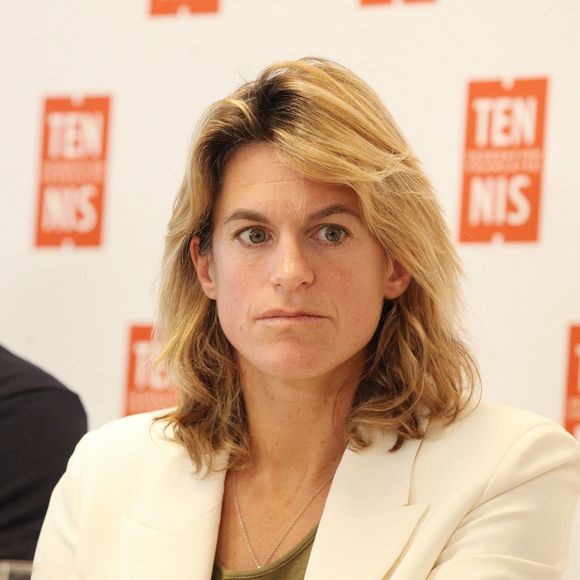 Amelie Mauresmo - Conférence de presse de la Fédération française de tennis à Paris, le 14 décembre 2023. © Jonathan Rebboah / Panoramic / Bestimage
