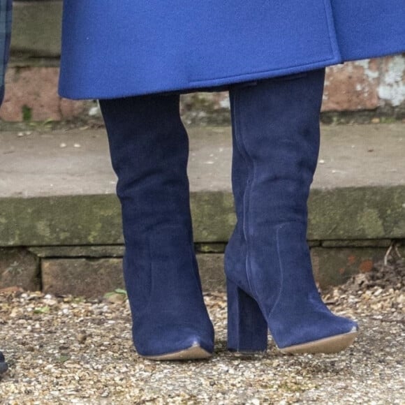 Le prince George de Galles, Le prince Louis de Galles, Catherine (Kate) Middleton, princesse de Galles, - Messe de Noël à Sandringham