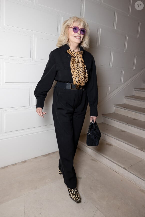 Amanda Lear– People au Défilé "Jean Paul Gaultier" Collection Haute Couture dans le cadre de la Fashion Week printemps/été 2024, à Paris, France, le 24 janvier 2024 