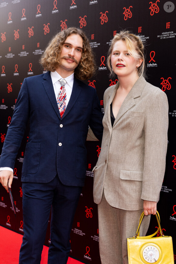 Zaho de Sagazan - Photocall de la 20ème édition du dîner de la Mode du Sidaction, "Annees Palace" au Pavillon Cambon Capucines à Paris le 6 juillet 2023. © Olivier Borde/Bestimage .