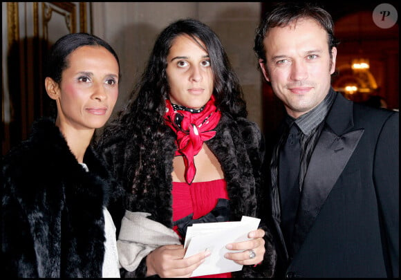 Karine Silla avec son mari Vincent Perez et sa fille Roxane (archive) © Guillaume Gaffiot/Bestimage