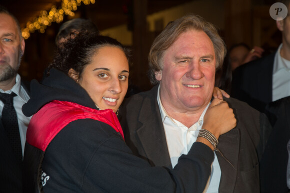 Gerard Depardieu et sa fille Roxane - Gerard Depardieu assiste a l'ouverture du marche de Noel "Gut Aiderbichl" en Henndorf en Autriche le 14 novembre 2013.