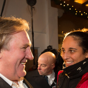 Gerard Depardieu et sa fille Roxane - Gerard Depardieu assiste a l'ouverture du marche de Noel "Gut Aiderbichl" en Henndorf en Autriche le 14 novembre 2013.