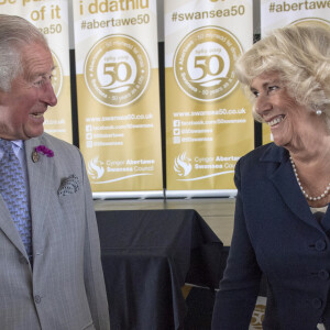 Le prince de Galles et la duchesse de Cornouailles visitent Victoria Park et le pavillon Patti pour célébrer le 50e anniversaire du statut de la ville de Swansea, accordé en 1969 à la suite de l'investiture du prince en tant que prince de Galles.