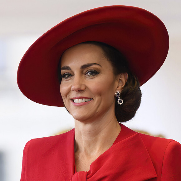 Catherine (Kate) Middleton, princesse de Galles - Cérémonie de bienvenue du président de la Corée du Sud et de sa femme à Horse Guards Parade à Londres, le 21 novembre 2023. 