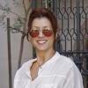 Kate Walsh se rend chez des amis à Beverly Hills le 14 mars 2010