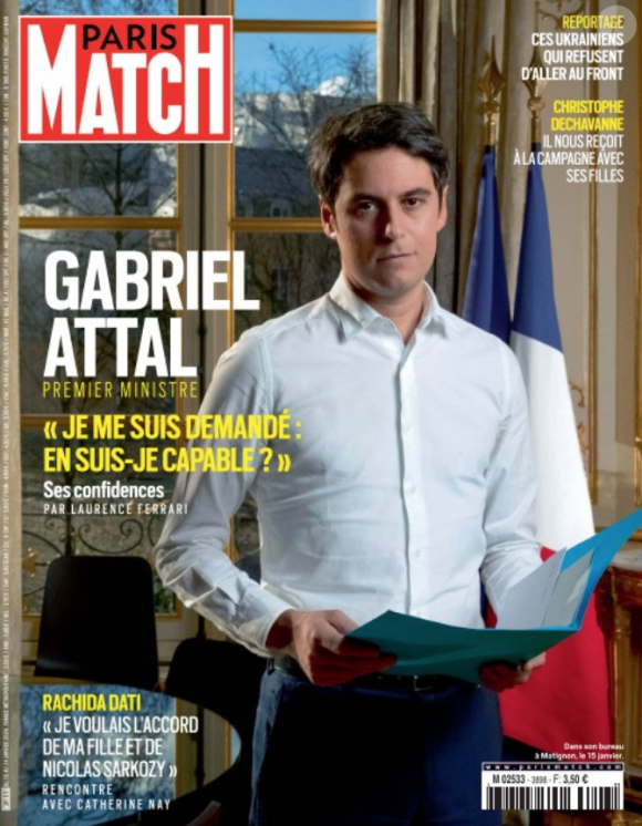 Une de Paris Match du 18 janvier 2024.