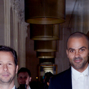 Exclusif - Tony Parker et Harold Parisot, Président du Chinese Business Club - Le Chinese Business Club ouvre sa saison des déjeuners officiels avec T.Parker en invité d'honneur au Westin Paris Vendôme le 2 février 2024. © Rachid Bellak / Bestimage 