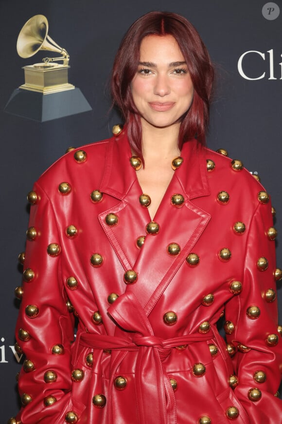 Dua Lipa at the 66th GRAMMY Awards Pre-GRAMMY Gala & GRAMMY Salute To Industry Icons Honoring Jon Platt at The Beverly Hilton on February 03, 2024 in Beverly Hills, California. 