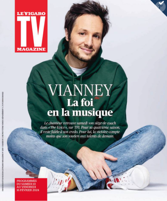 Retrouvez l'interview de Vianney dans TV Magazine du 9 février 2024.