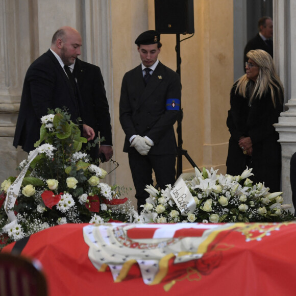 Le prince Emmanuel-Philibert de Savoie - Veillée funèbre du prince Victor-Emmanuel de Savoie, en l'Eglise de Sant'Uberto à Turin, en présence de son fils, le prince E-P. de Savoie, le 9 février 2024.