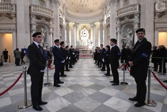 - Veillée funèbre du prince Victor-Emmanuel de Savoie, en l'Eglise de Sant'Uberto à Turin, le 9 février 2024. Le fils du dernier roi d'Italie s'est éteint le 3 février 2024 à l'âge de 86 ans. 