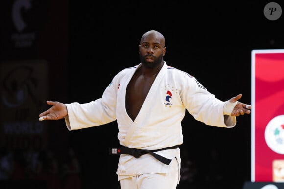 Teddy Riner (FRA) Vs Minjong Kim (KOR) - Judo : Le Paris Grand Slam 2024. Paris, le 4 février 2024. 