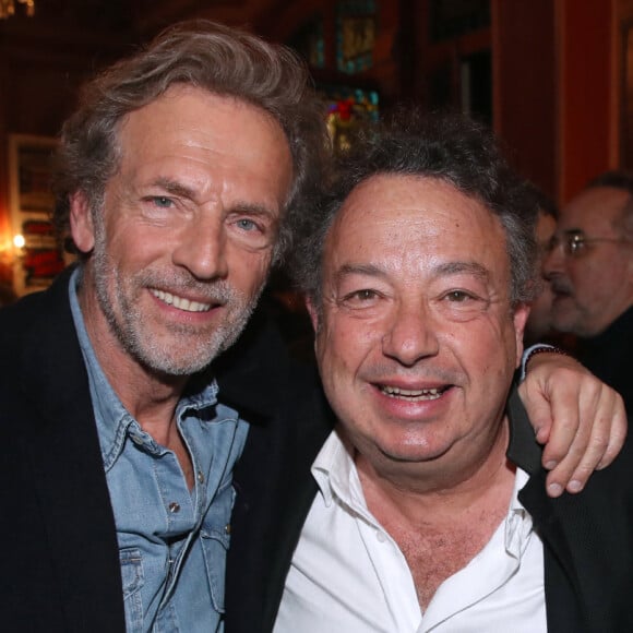 Exclusif - Stéphane Freiss et Frédéric Jérôme - Personnalités à la générale de la pièce de théâtre " Le Cercle des Poètes Disparus " au Théâtre Antoine à Paris, France. Le 8 Février 2024. © Bertrand Rindoff / Bestimage 