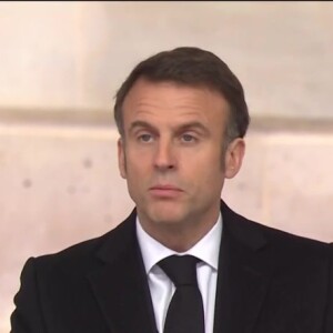 Capture d'écran de l'hommage national rendu à Robert Badinter place Vendôme à Paris ce 14 février 2024