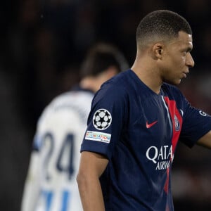 Kylian Mbappé lors du match aller des huitièmes de finale de la Ligue des champions entre le Paris Saint-Germain (PSG) et la Real Sociedad (2-0) au Parc des Princes à Paris, France, le 15 février 2024. © Jérémy Melloul/Bestimage 