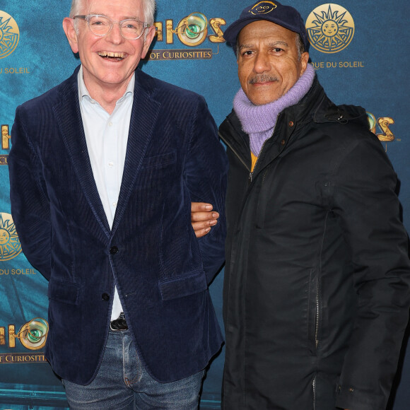 Mac Lesggy et Pascal Légitimus - Première du spectacle du Cirque du Soleil "Kurios, Cabinet des curiosités" à Chatou le 21 novembre 2023. © Coadic Guirec/Bestimage