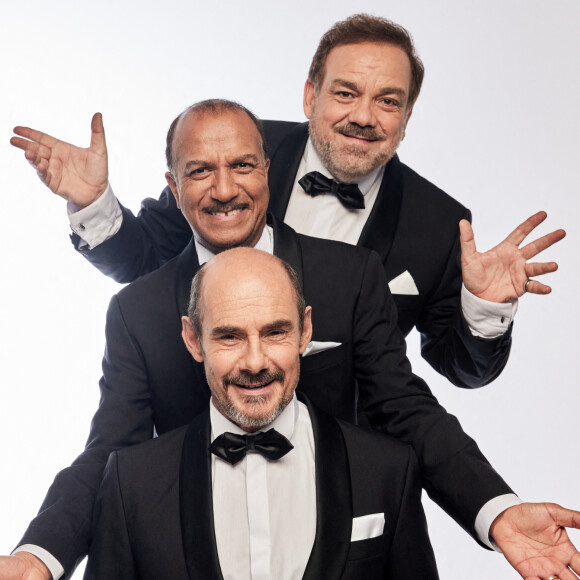 Exclusif - Rendez-vous avec Les Inconnus (Didier Bourdon, Bernard Campan et Pascal Légitimus) en studio à Paris. © Cyril Moreau / Bestimage