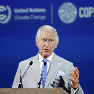 Le roi Charles III d'Angleterre - Ouverture du Sommet mondial d'action pour le climat à Dubaï (Cop28 / 30 novembre - 12 décembre 2023), le 30 novembre 2023.