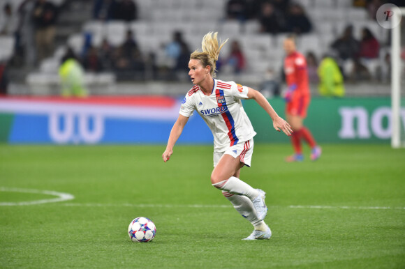 Amandine Henry (lyon) - L'Olympique Lyonnais féminin bat la Juventus de Turin (3-1) en Ligue des champions à Décines-Charpieu, le 31 mars 2022. © Frédéric Chambert / Panoramic / Bestimage 