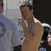 Mark Wahlberg, à l'occasion du tournage de The Fighter, à Los Angeles, le 15 mars 2010.