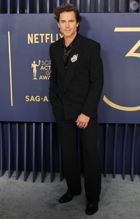 Matt Bomer - Photocall de la 30ème cérémonie Screen Actors Guild Awards à Los Angeles, le 24 février 2024. 