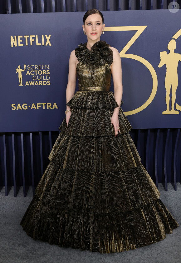 Rachel Brosnahan - Photocall de la 30ème cérémonie Screen Actors Guild Awards à Los Angeles, le 24 février 2024. 